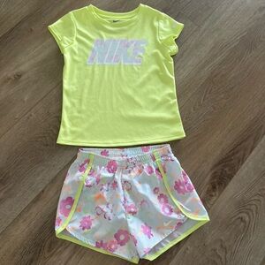 Nike Kids Neon Yellow Pajama Set